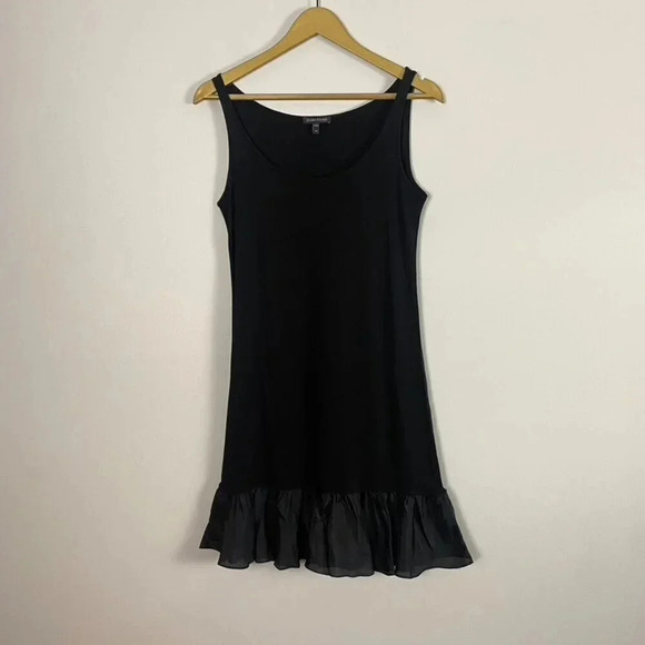 Eileen Fisher Black Silk Slip Dress - Picture 8 of 9